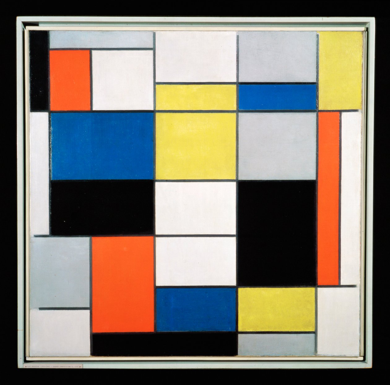 Composición A (óleo sobre lienzo) de Piet Mondrian