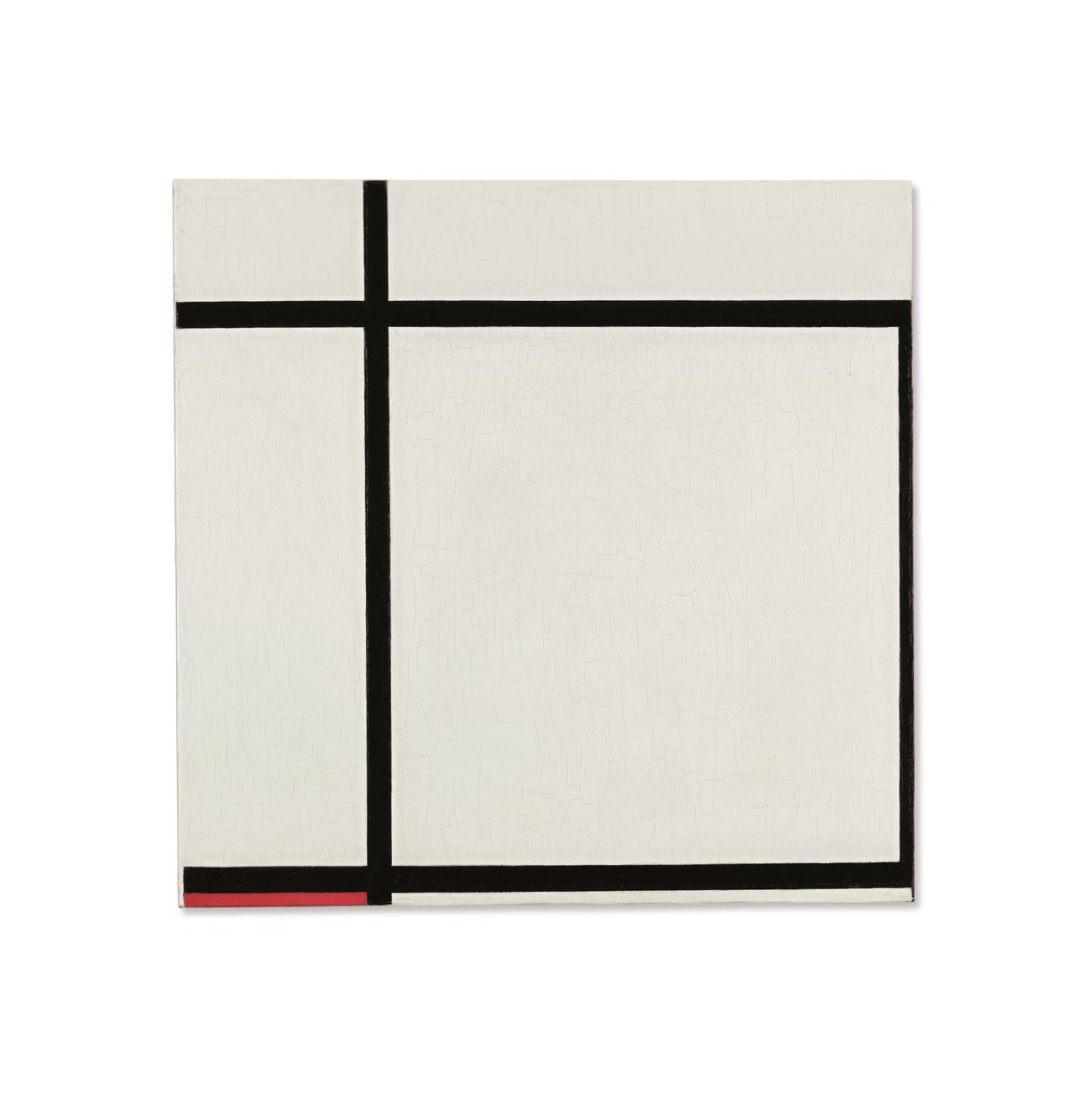 Composición II, con rojo de Piet Mondrian