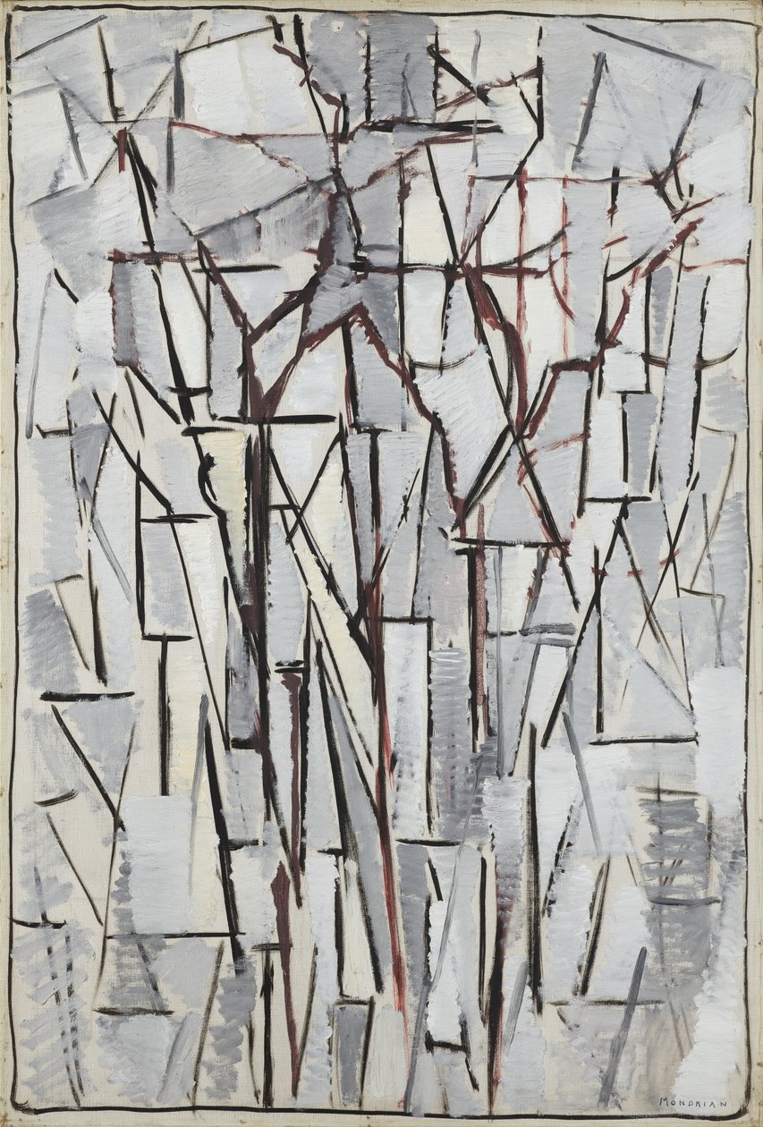 Composición árboles 2, 1912-13 de Piet Mondrian
