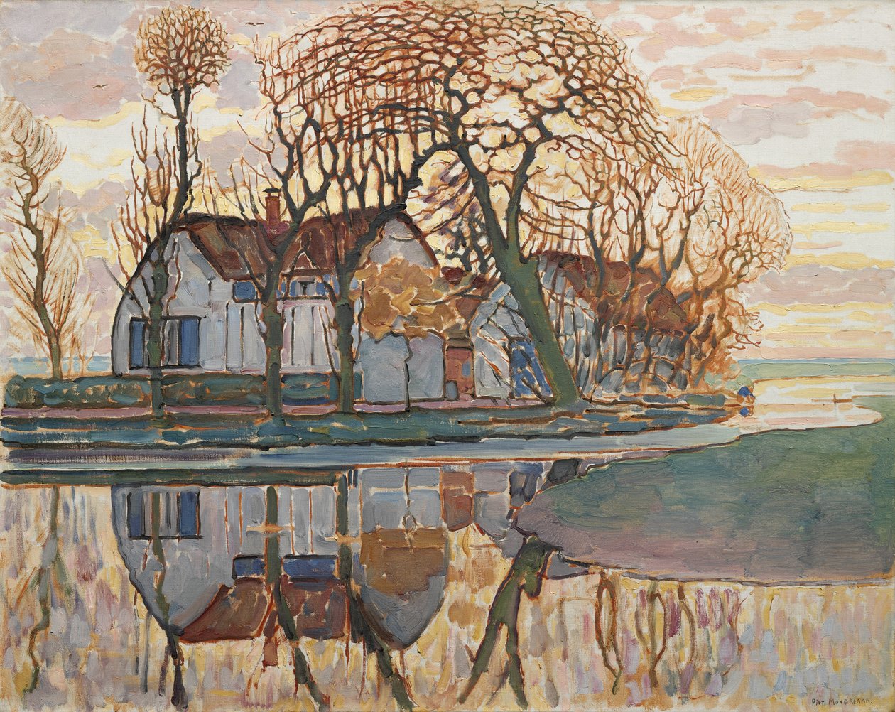 Granja cerca de Duivendrecht de Piet Mondrian