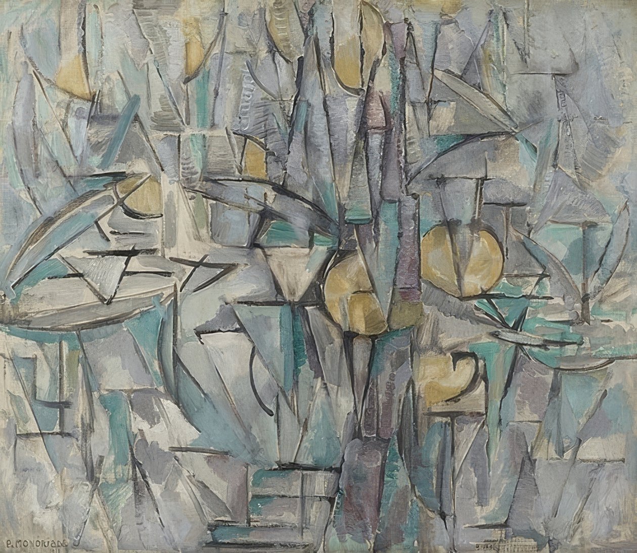 Composición X de Piet Mondrian