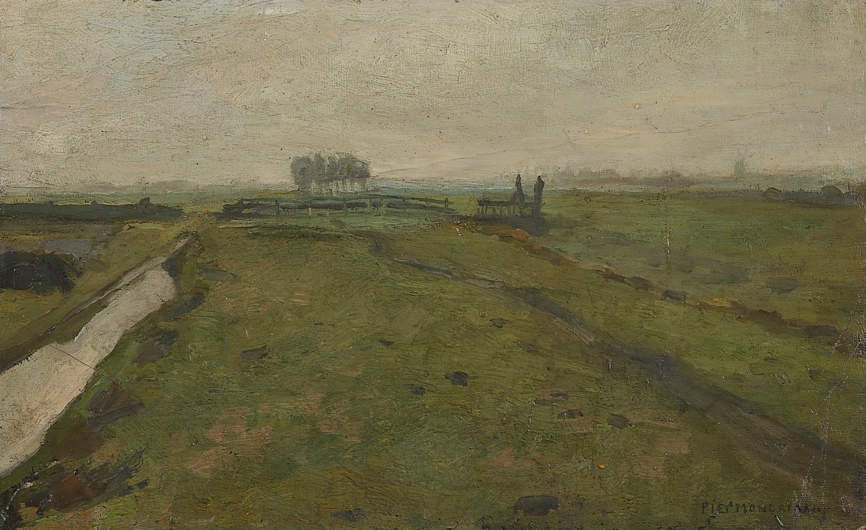 Paisaje cerca de Ámsterdam, c. 1902 de Piet Mondrian