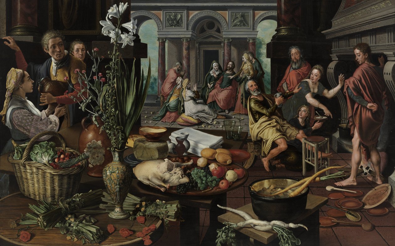Cristo en la casa de Marta y María de Pieter Aertsen