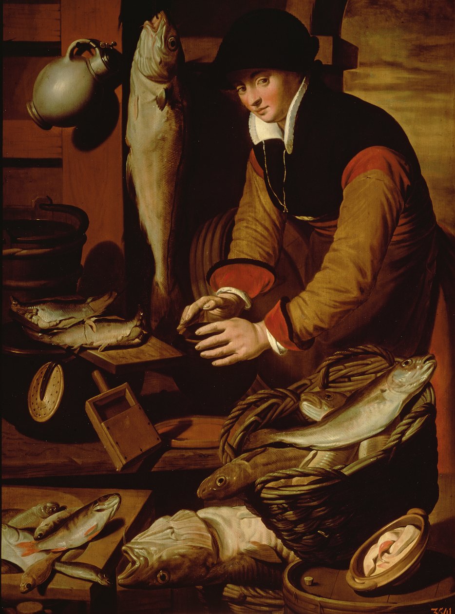 El vendedor de pescado de Pieter Aertsen
