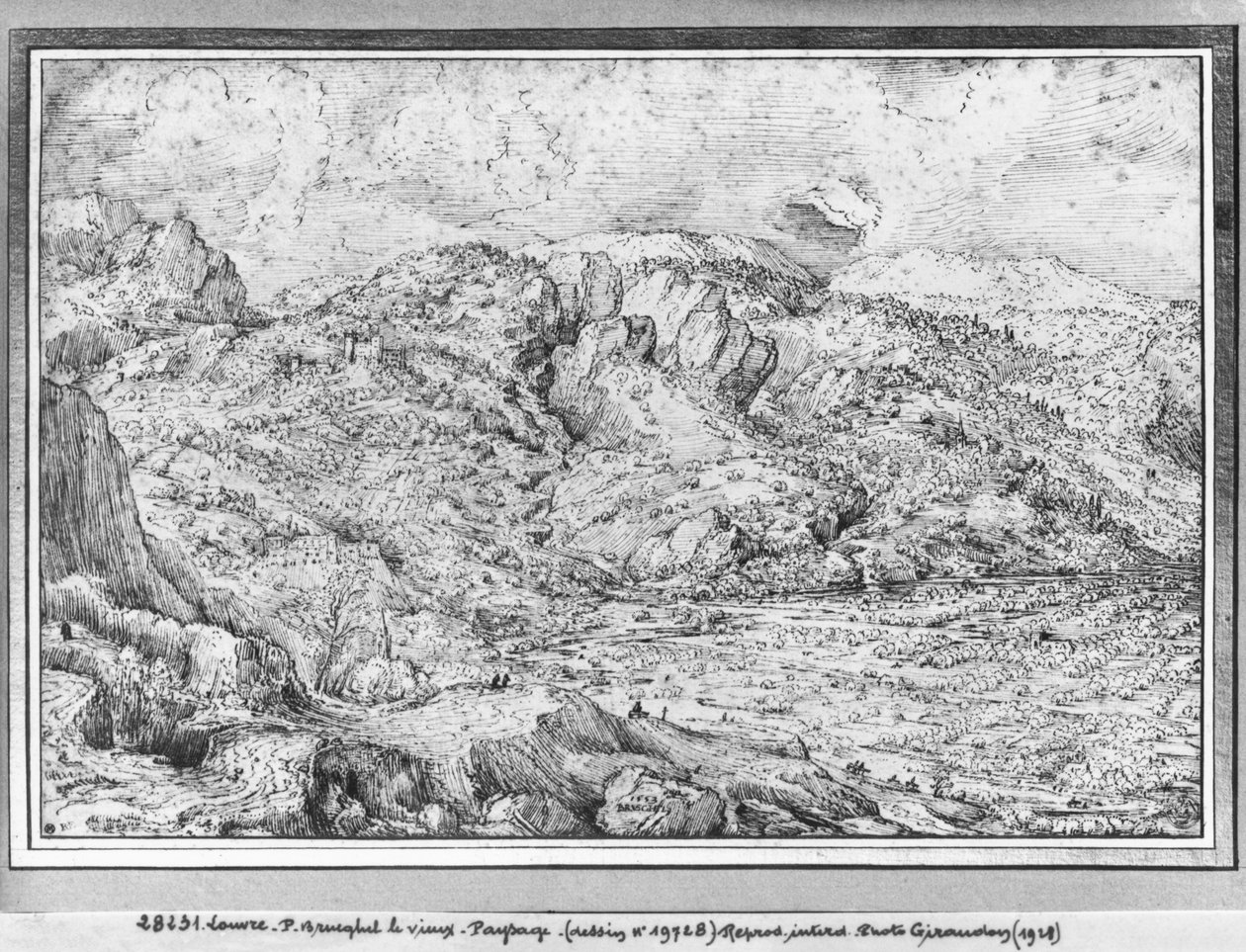 Paisaje alpino, 1553 de Pieter Bruegel the Elder