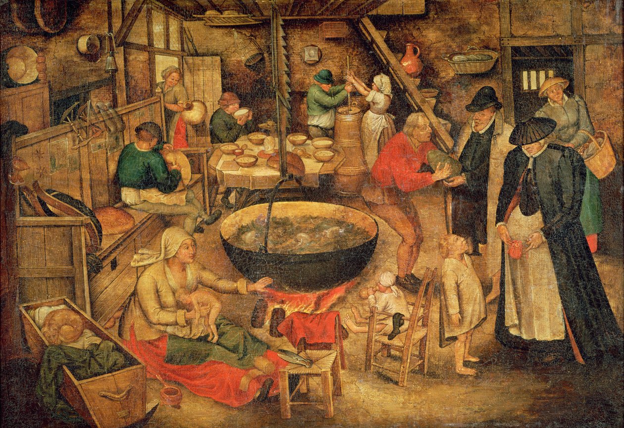 Interior de una granja de Pieter Bruegel the Elder