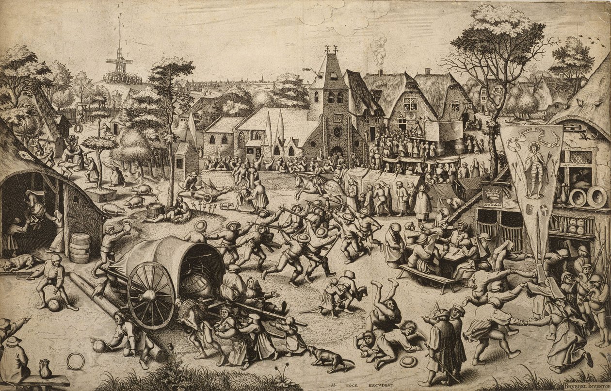 La feria del día de San Jorge de Pieter Bruegel the Elder