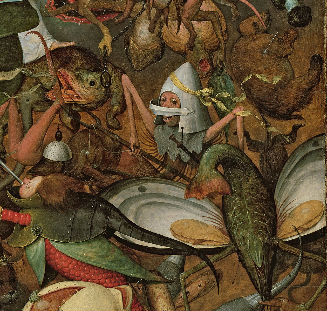 La Caída de los Ángeles Rebeldes, 1562 (detalle) de Pieter Bruegel the Elder