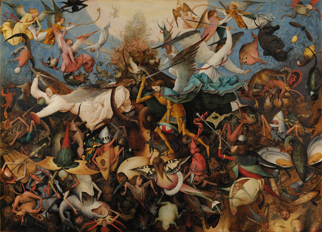 La caída de los ángeles rebeldes, 1562 de Pieter Bruegel the Elder