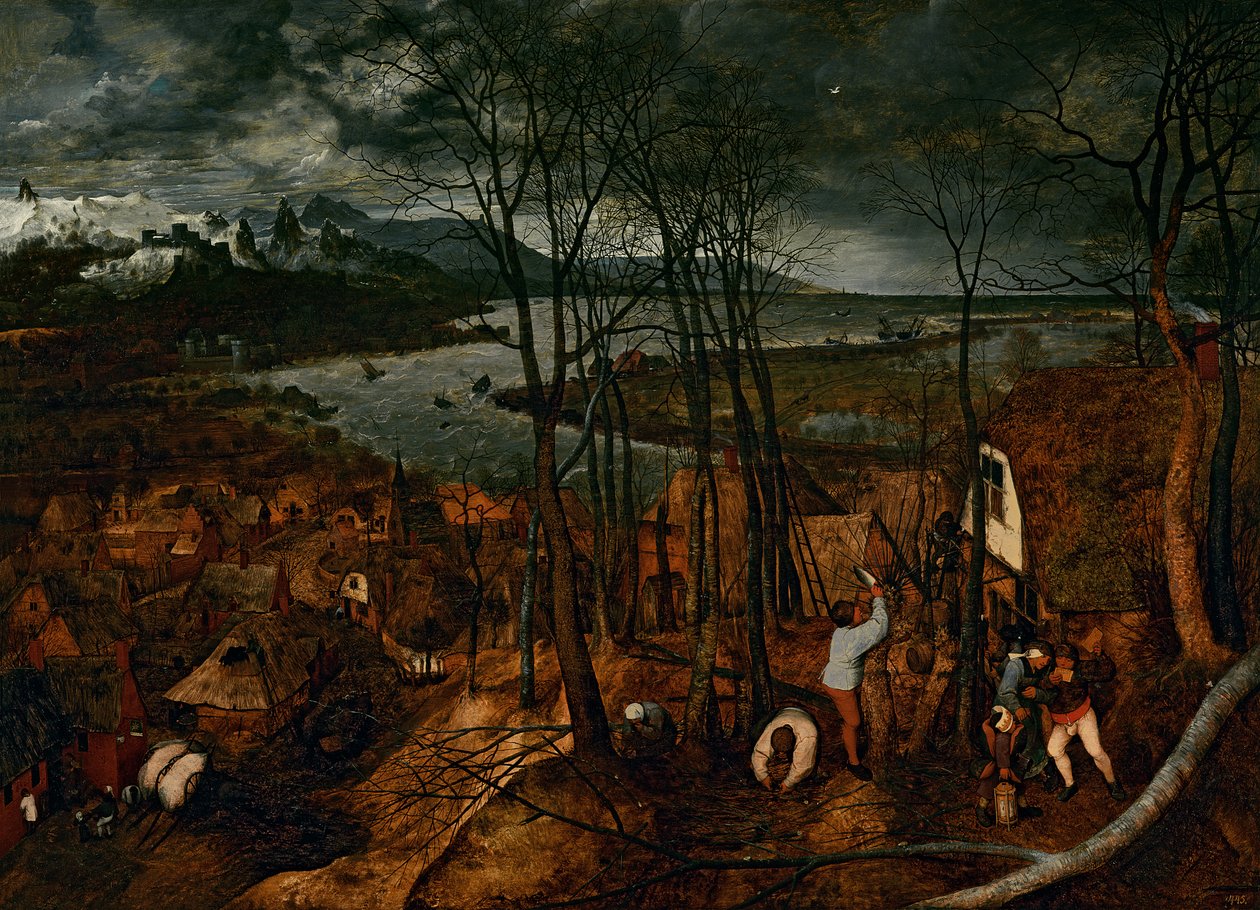 El día sombrío - Primavera, 1559 de Pieter Bruegel the Elder