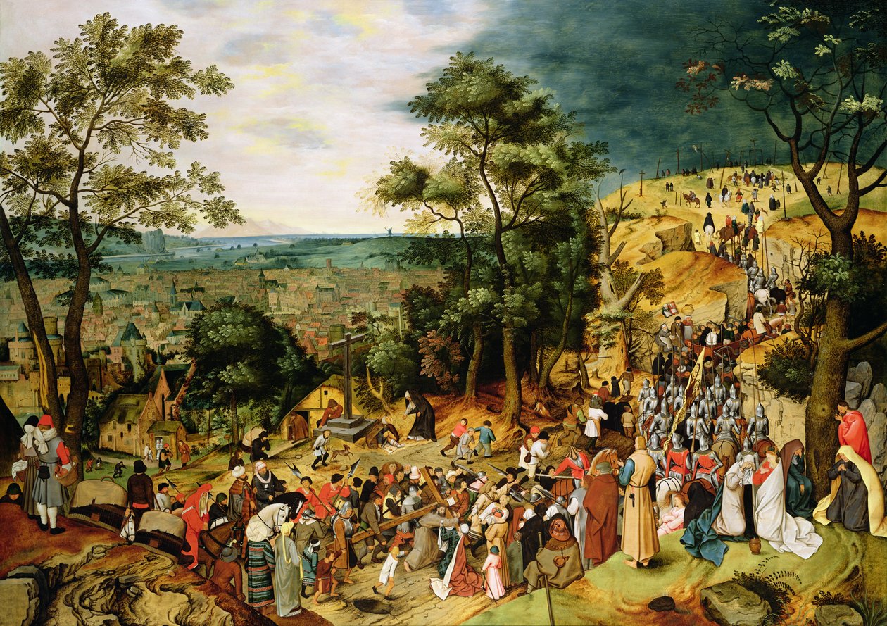 Cristo en el Camino al Calvario, 1607 (panel) de Pieter Brueghel the Younger