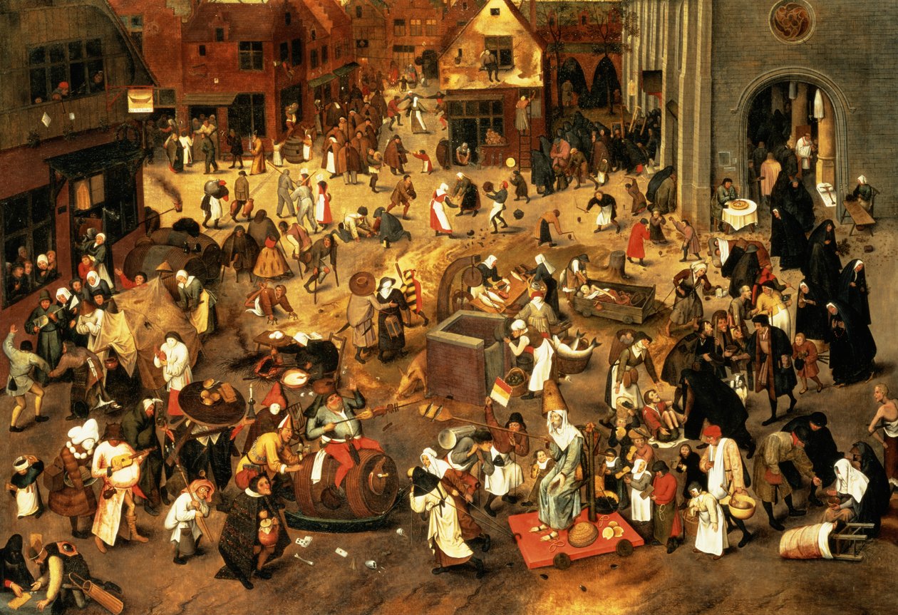 La batalla entre el Carnaval y la Cuaresma de Pieter Brueghel the Younger