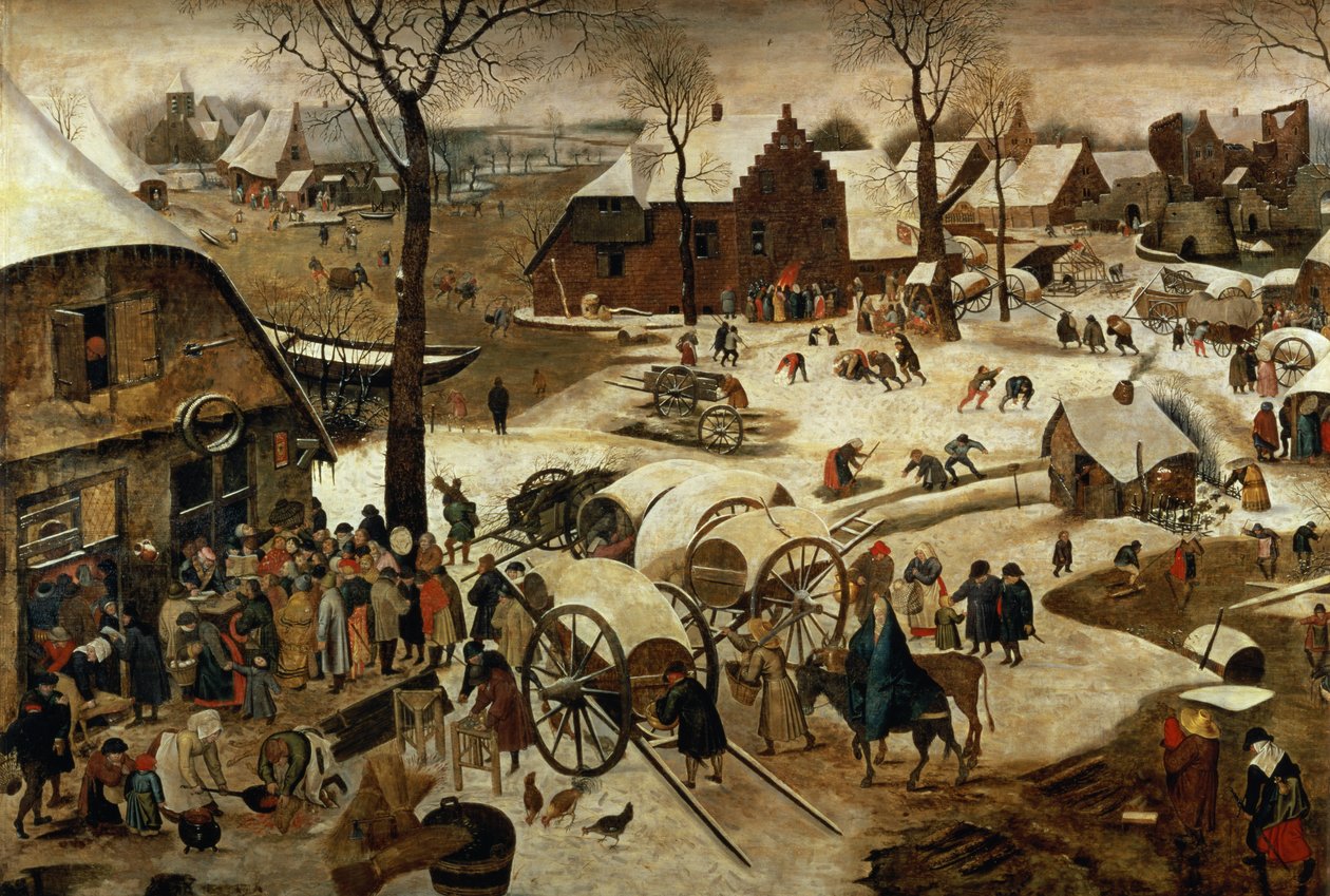El pago del diezmo o El censo en Belén de Pieter Brueghel the Younger