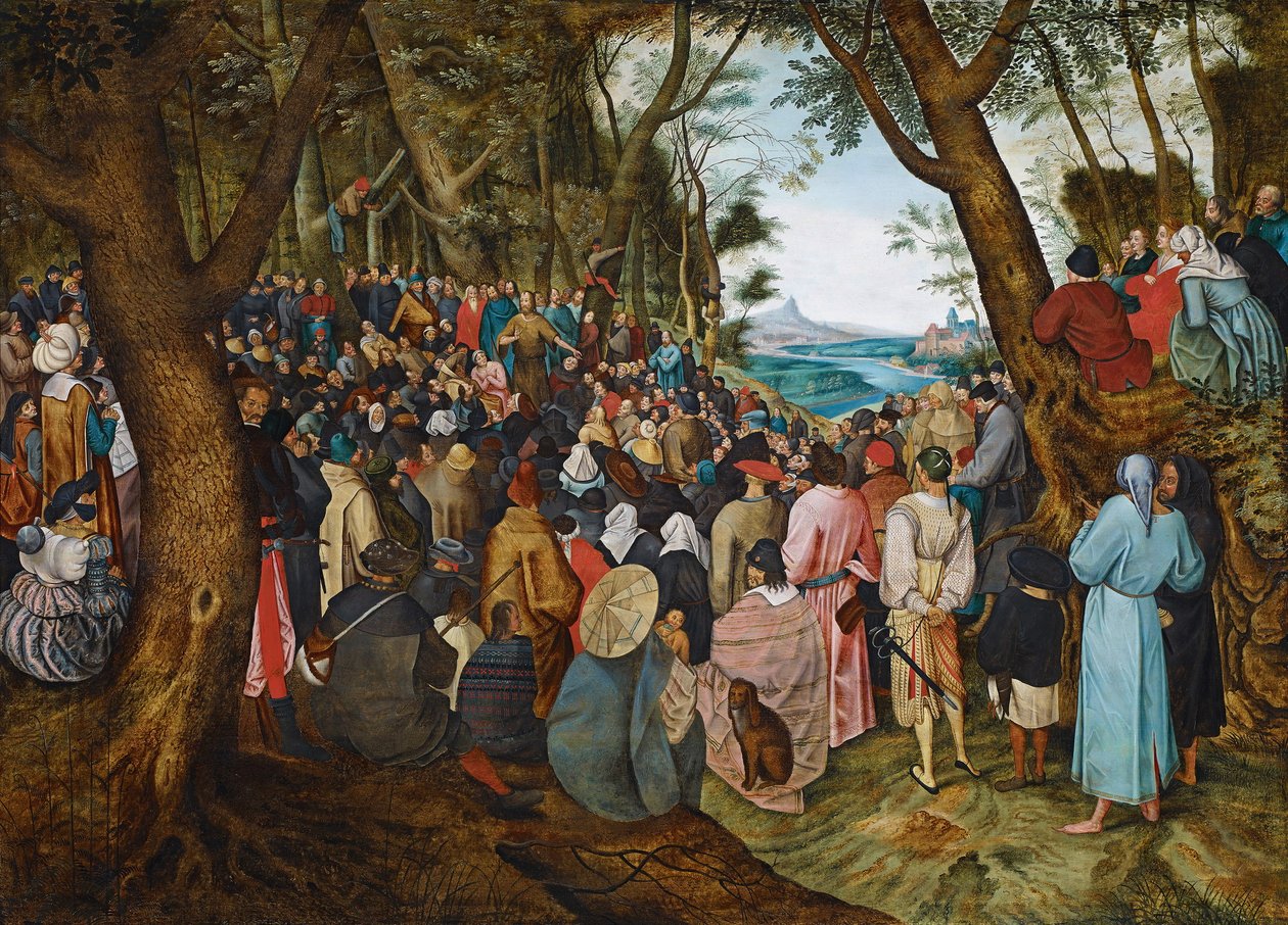 La predicación de San Juan Bautista de Pieter Brueghel the Younger