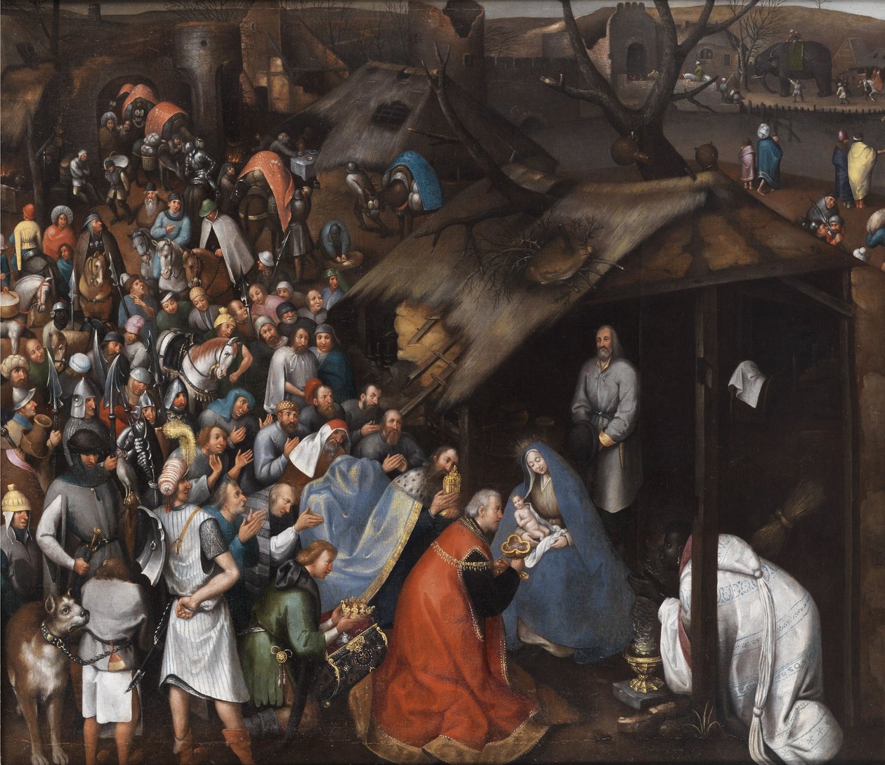 Taller de la adoración del niño de Pieter Brueghel the Younger
