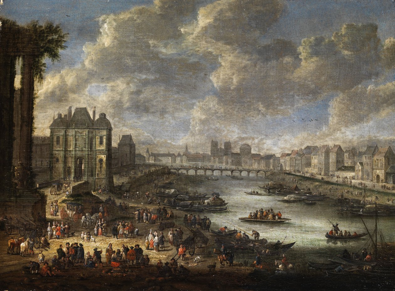 Vista de París de Pieter Casteels II