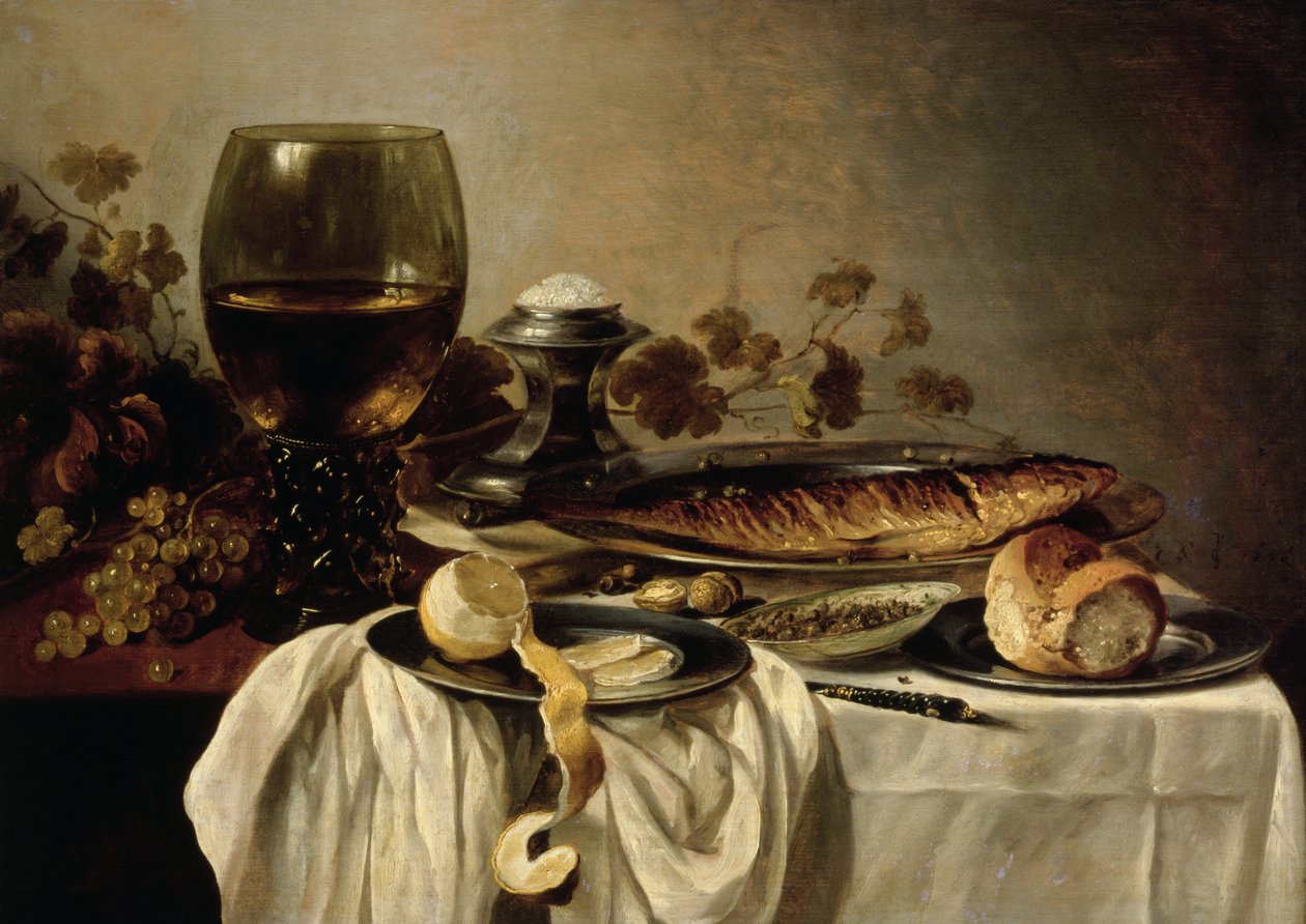 Desayuno, 1646 de Pieter Claesz