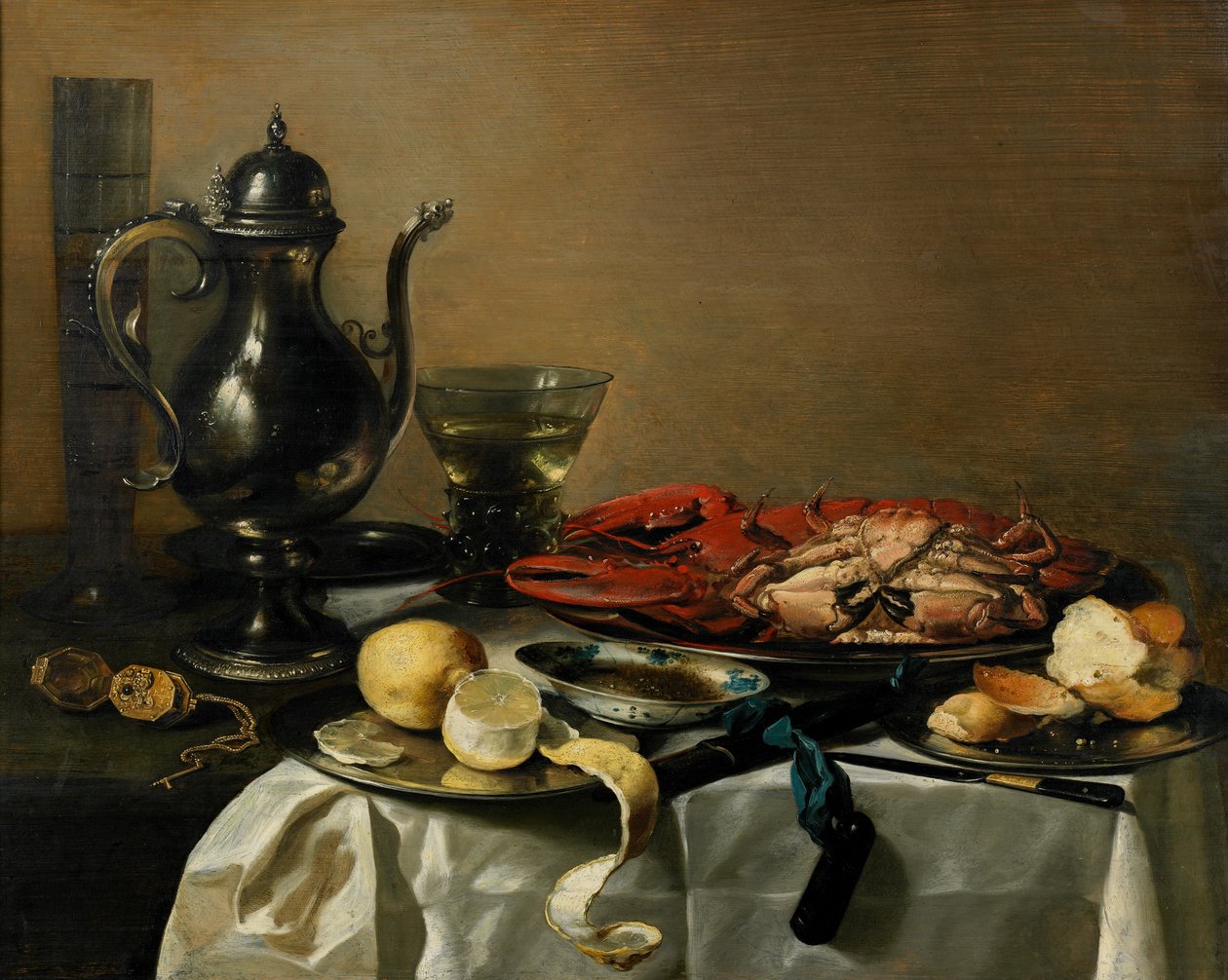 Naturaleza muerta, 1643 de Pieter Claesz