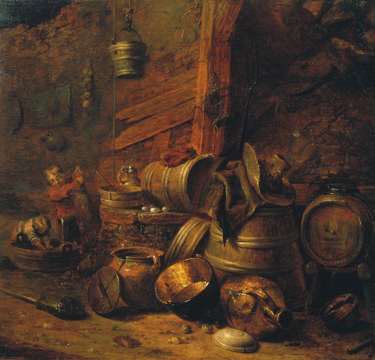 Interior de bodega de Pieter Jansz. Quast