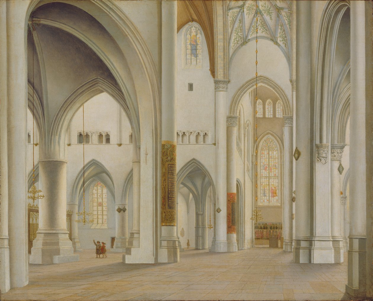 El interior de San Bavo, Haarlem, 1628 de Pieter Janszoon Saenredam