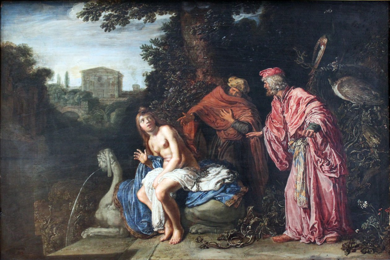 Susana y los dos ancianos de Pieter Lastman