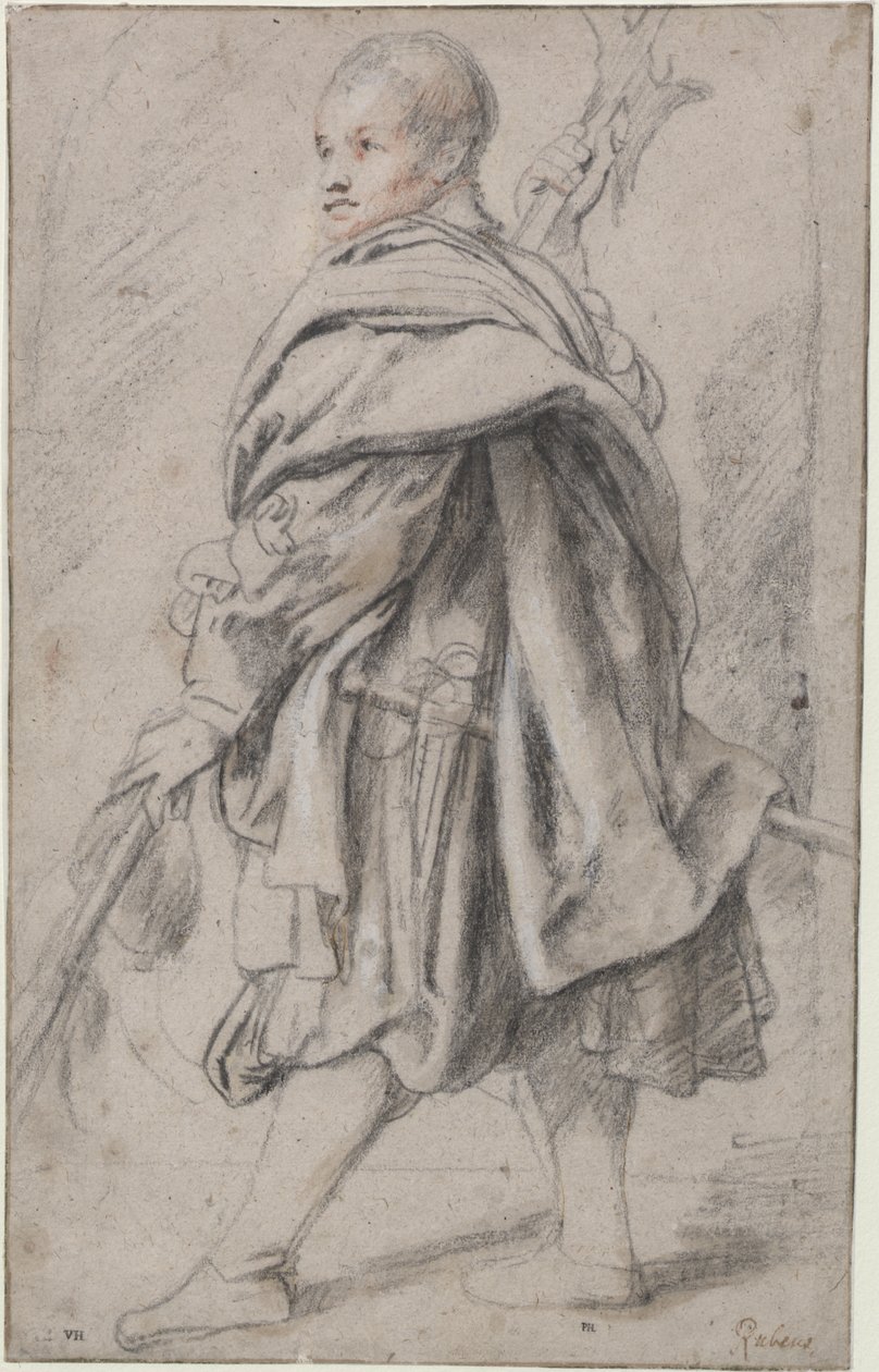 Estudio de alabardero de Peter Paul Rubens