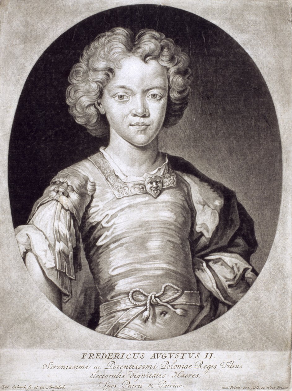 Augusto III (1696-1763) Rey de Polonia como niño de Pieter Schenk
