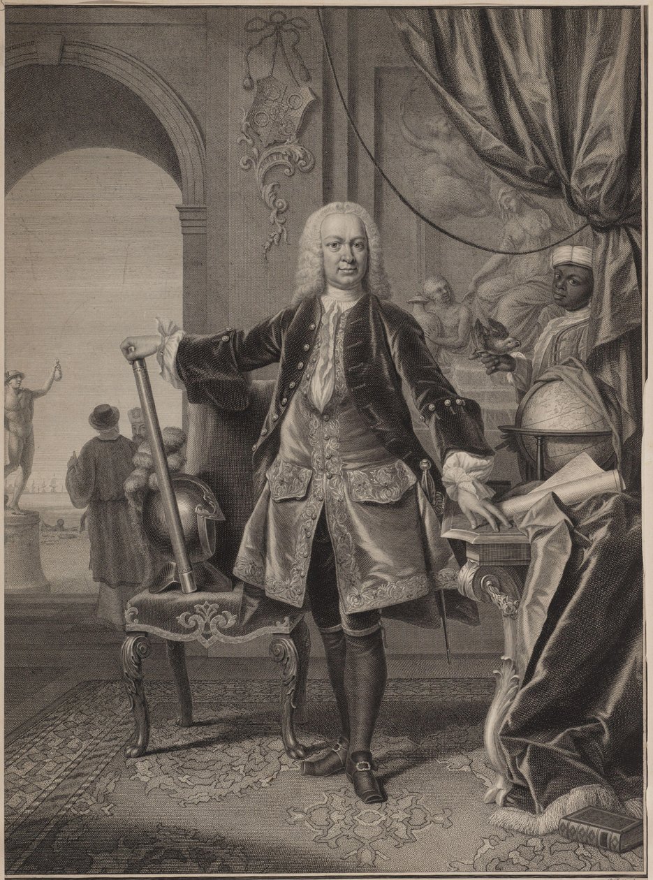 Retrato de Gustaaf Willem Baron van Imhoff, Gobernador General de la Compañía Holandesa de las Indias Orientales de Pieter Tanjé
