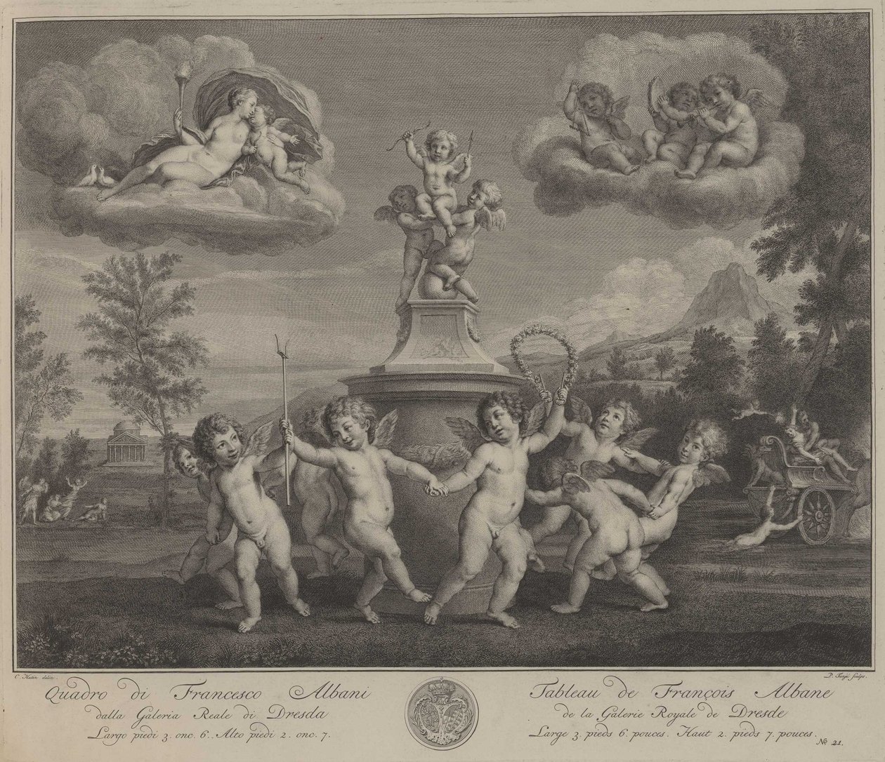 Danza de amorcillos de Pieter Tanjé nach Francesco Albani