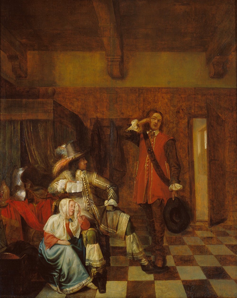Portador de malas noticias de Pieter de Hooch