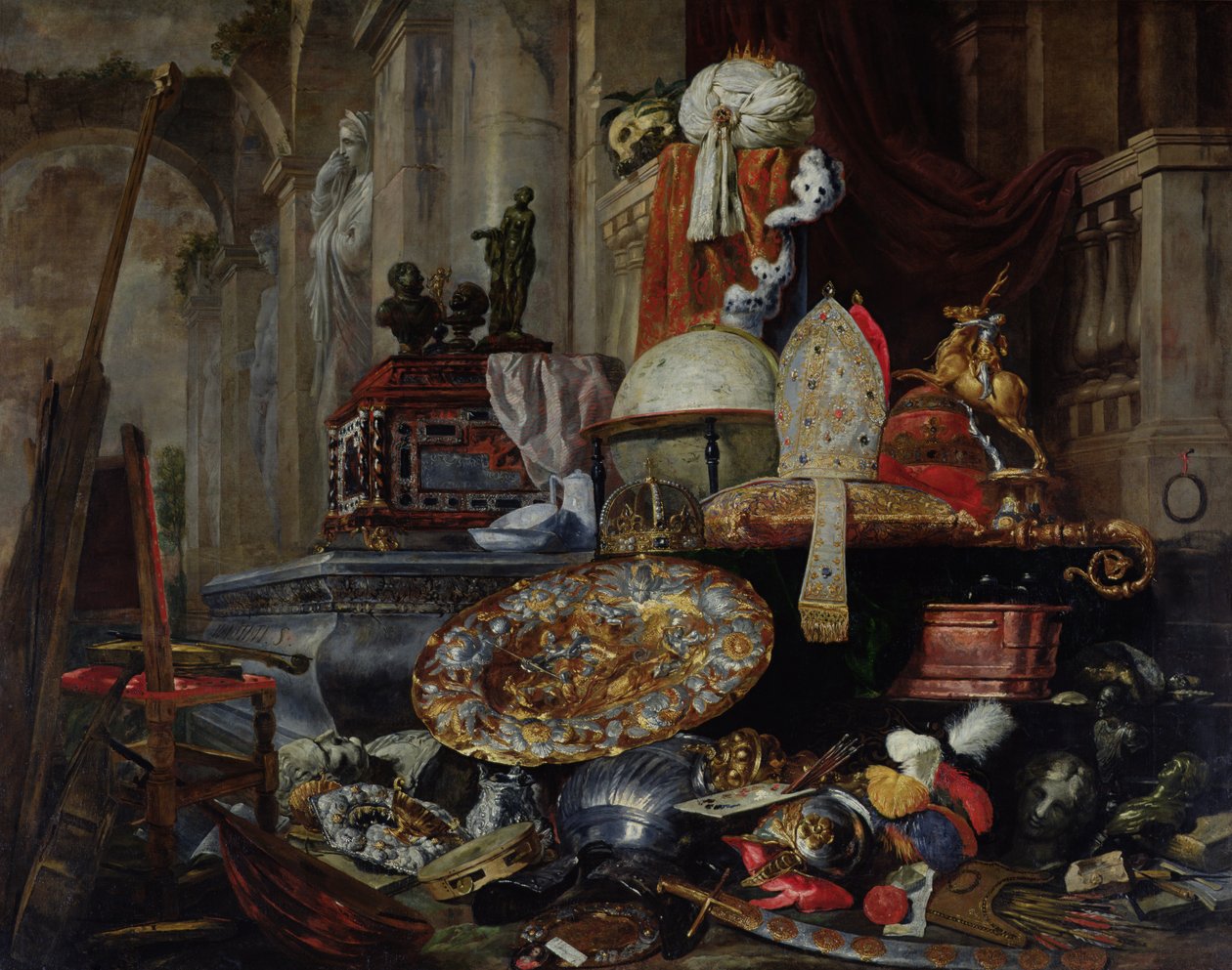 Alegoría de las vanidades del mundo, 1663 de Pieter or Peter Boel