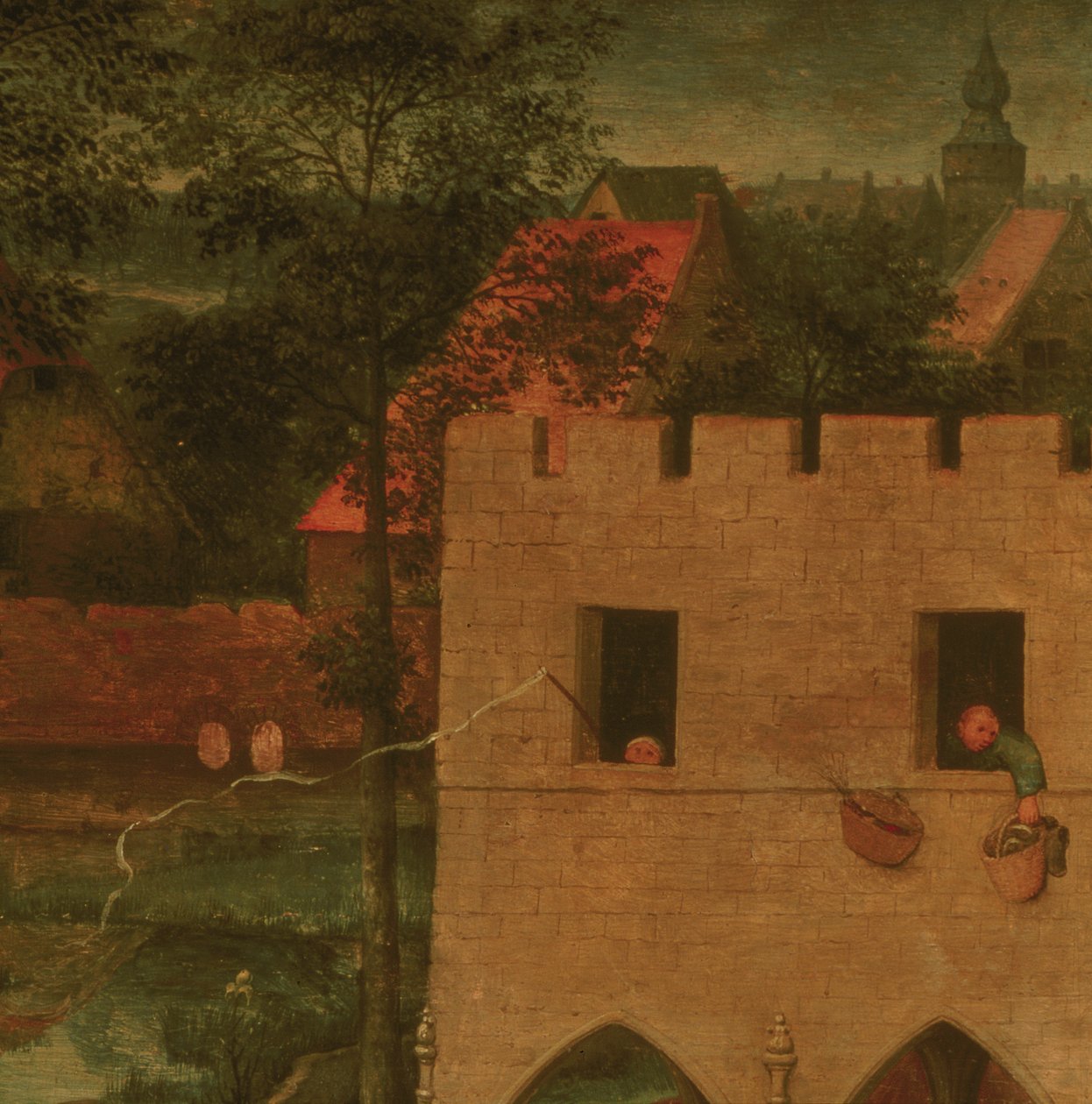Juegos de niños (detalle) de Pieter Bruegel the Elder
