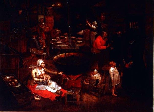 La Visita a la Granja de Pieter Brueghel the Younger