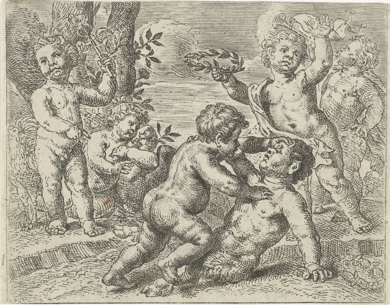 Batalla entre la Virtud y el Vicio de Pieter van Lint