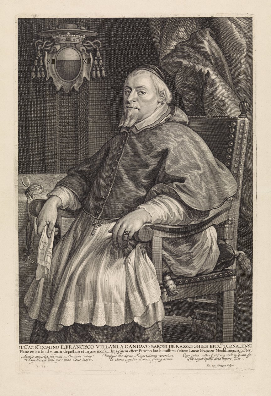 Retrato de François Villain, Obispo de Tournai de Pieter van Schuppen