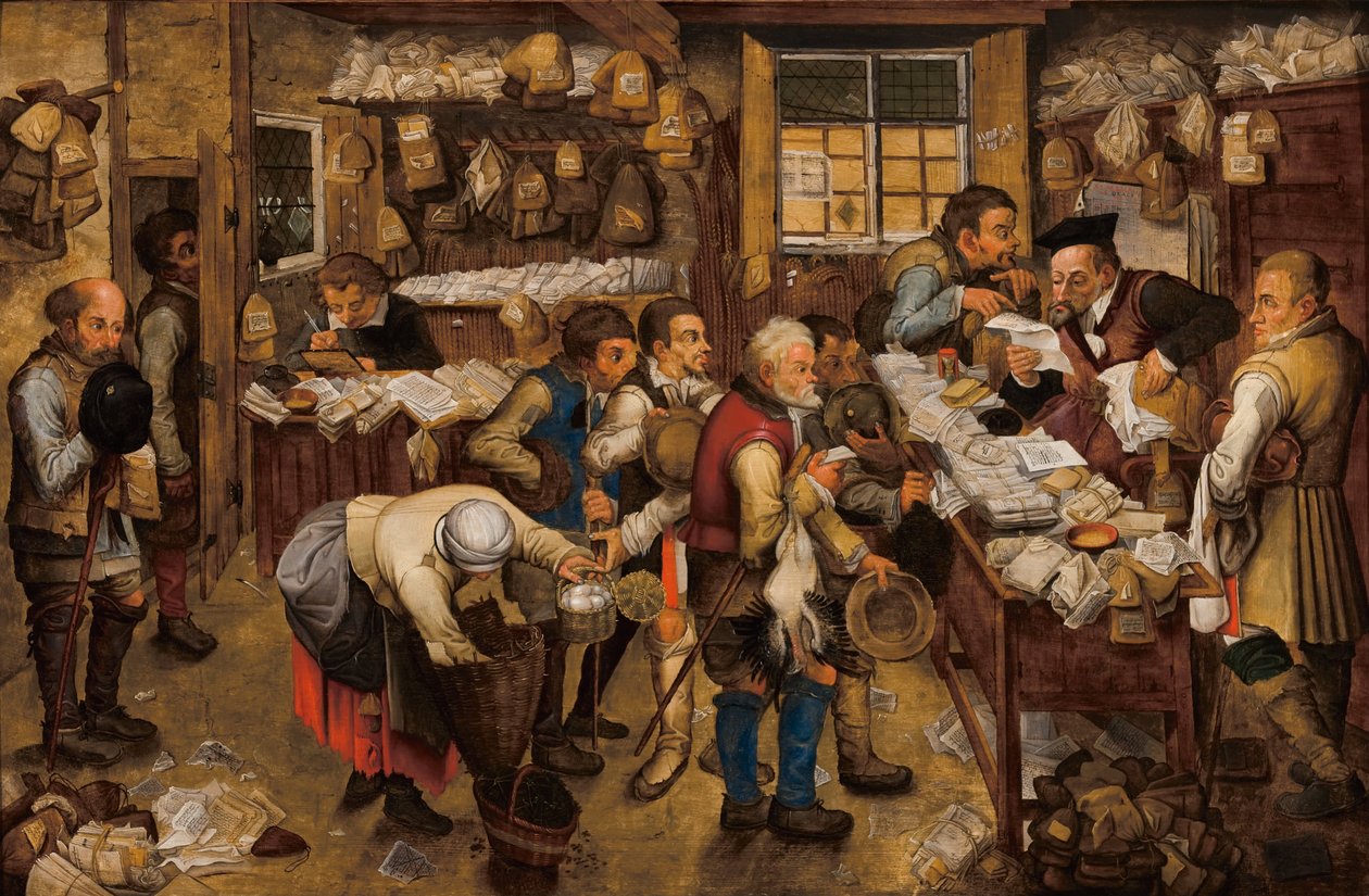 La oficina de los recaudadores de impuestos de Pieter Brueghel the Younger