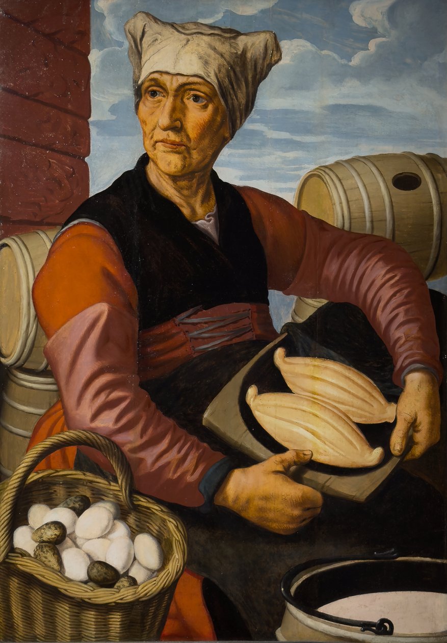 La mujer de un granjero holandés, hacia 1550 (Óleo sobre madera) de Pieter (1507/08 75) Aertsen