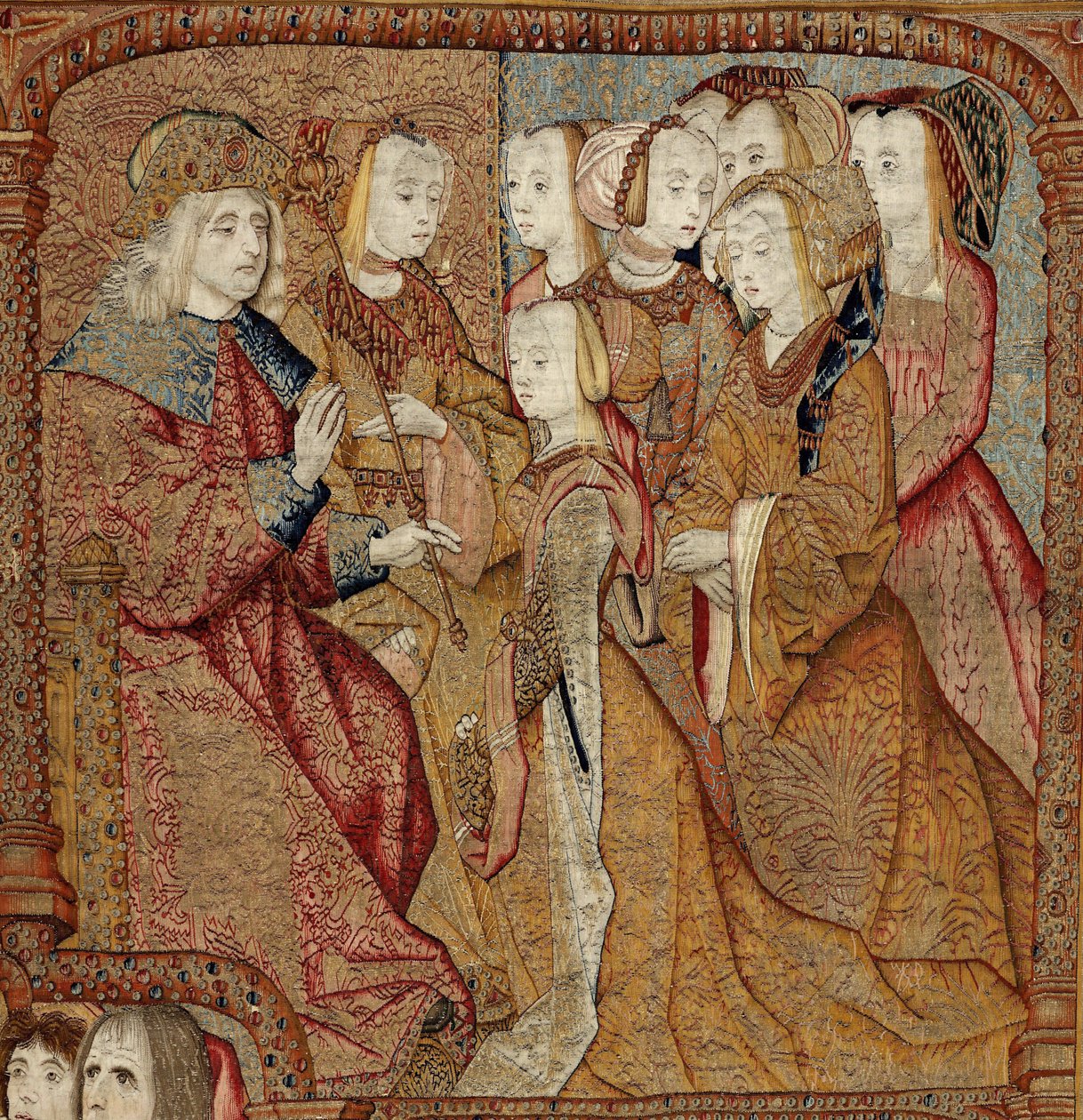 Triunfos de la Madre de Dios o Panos de Oro, c.1500-02 (tapiz) de Pieter (attr. to) Coecke van Aelst