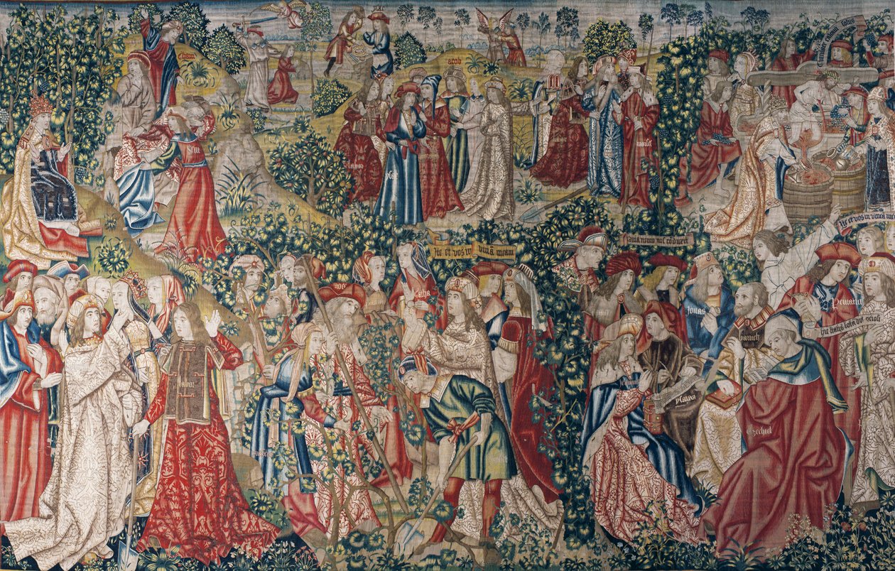 La parábola de los obreros de la viña, c.1500 (tapiz) de Pieter (studio of) Coecke van Aelst