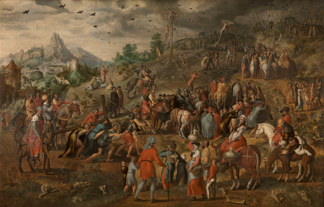 El traslado de la cruz de Pieter Aertsen