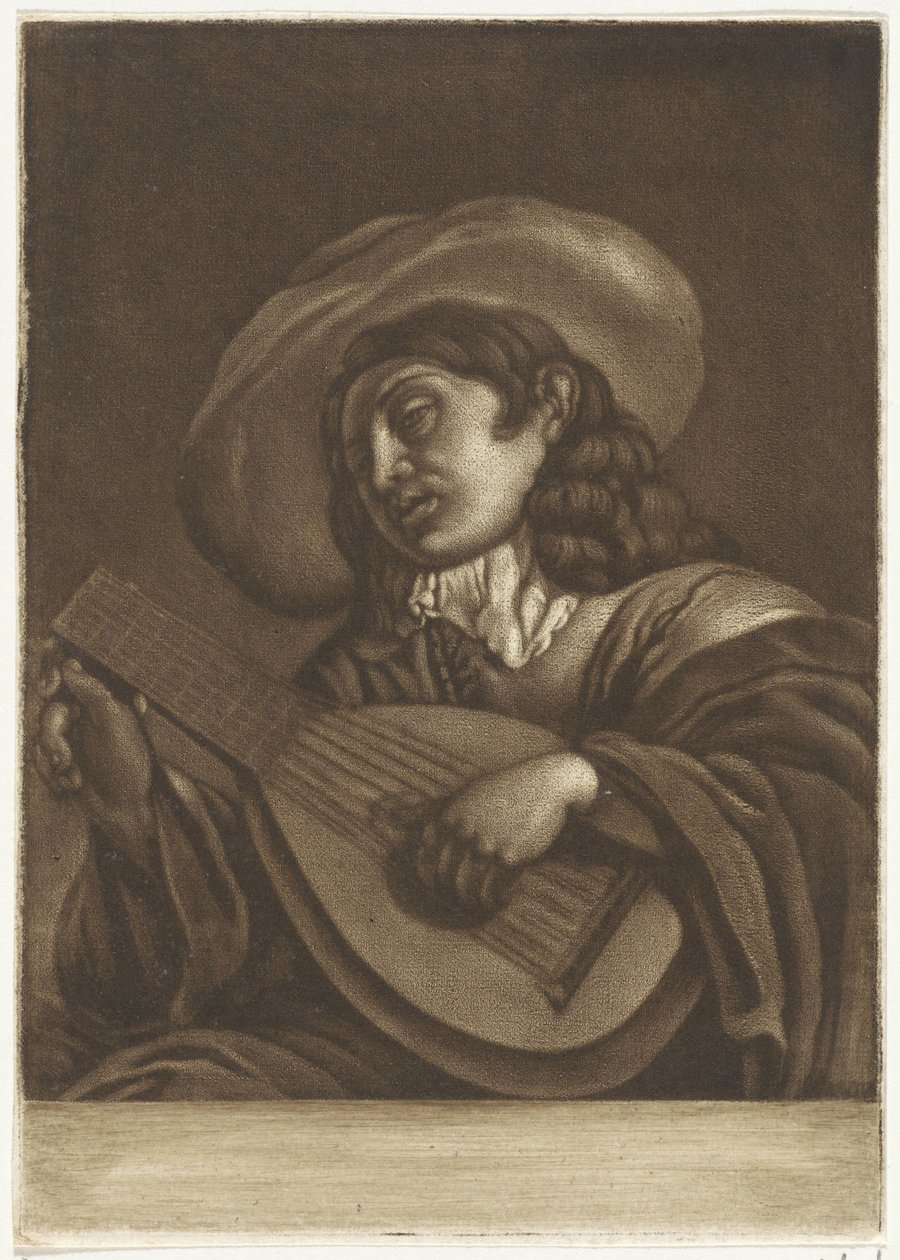 jugador de laúd de Pieter Anthony Wakkerdak