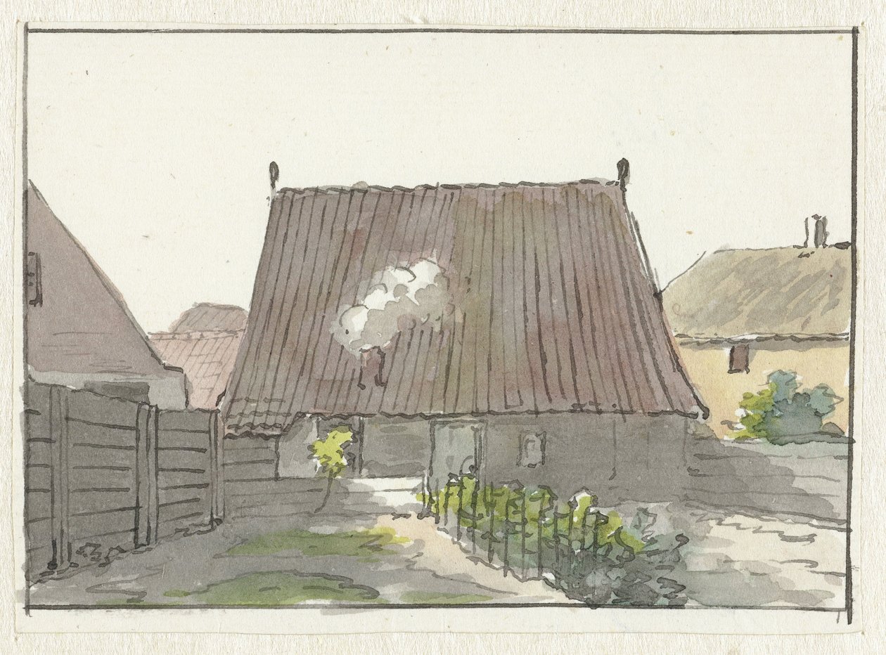 Casa con patio trasero de Pieter Bartholomeusz. Barbiers