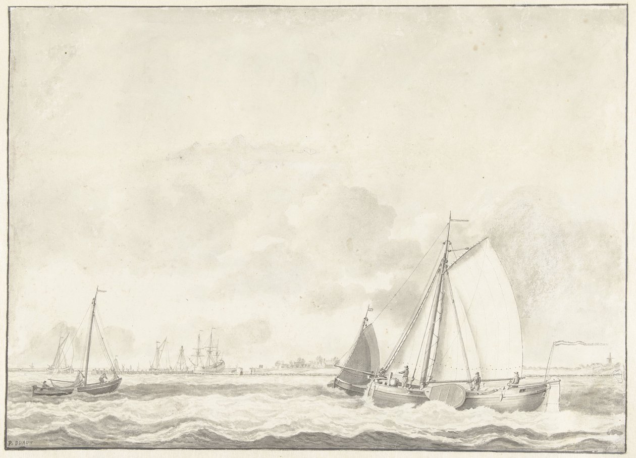 Paisaje marino de Pieter Blaauw