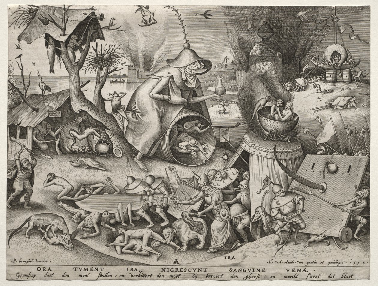 Los siete pecados capitales: Ira de Pieter Bruegel