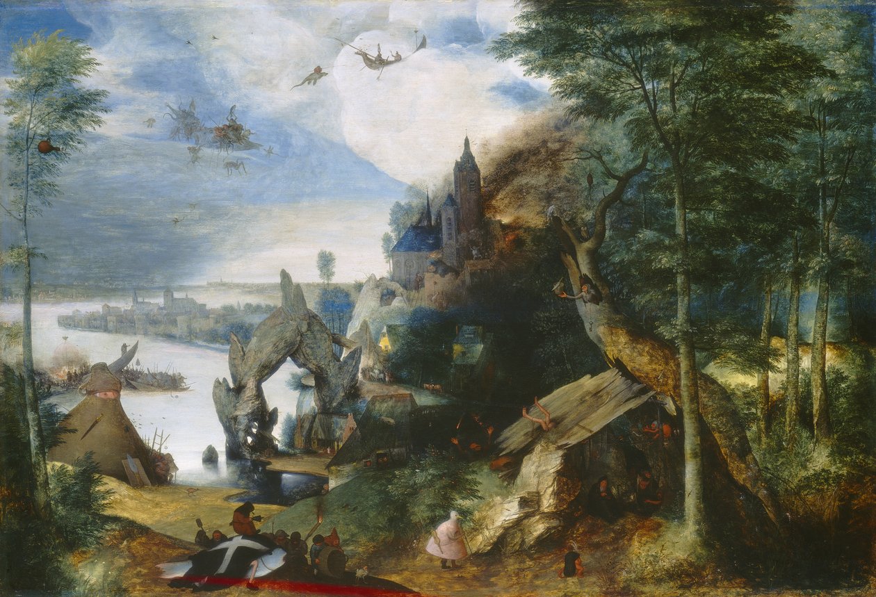 Tentación de San Antonio, c.1550-75 de Pieter Bruegel the Elder