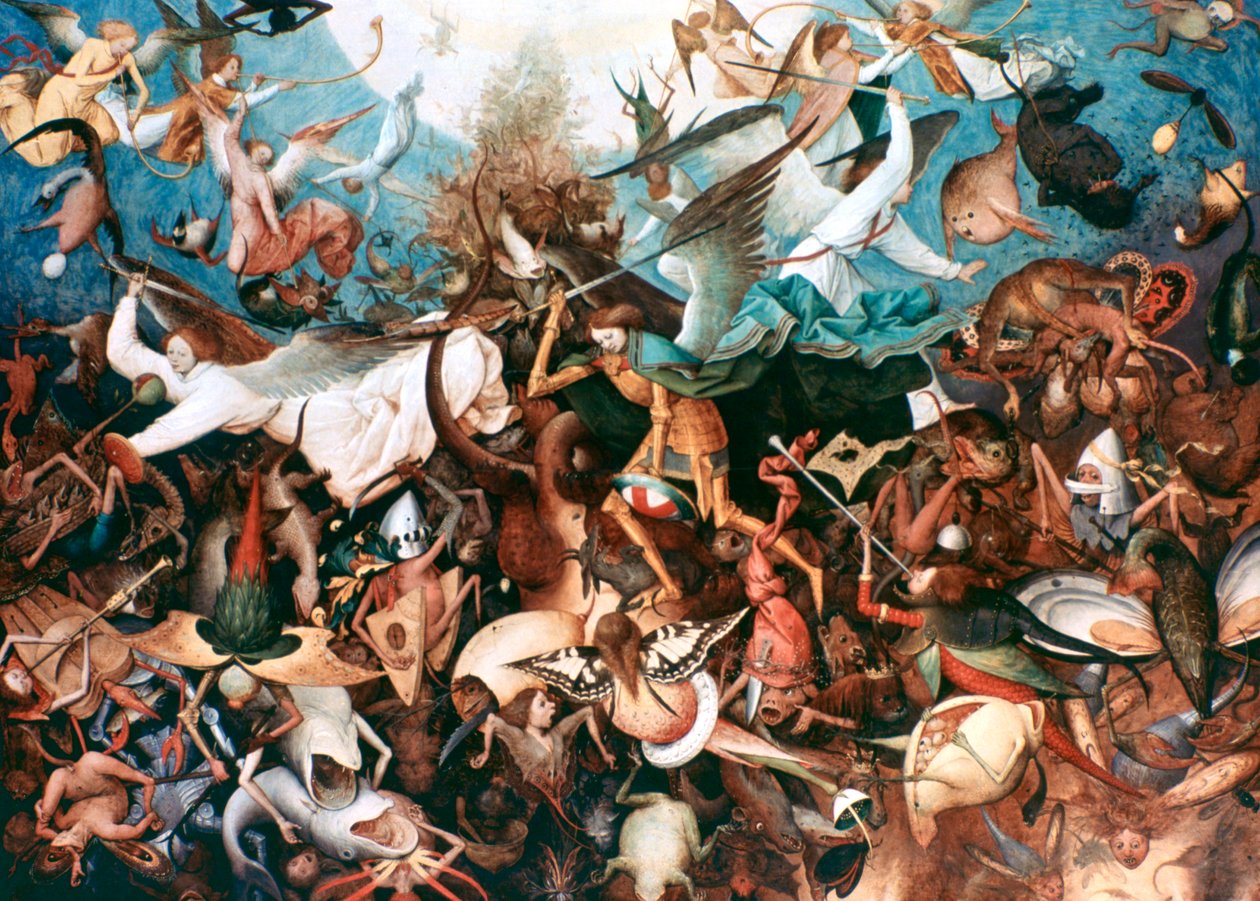 La caída de los ángeles rebeldes, 1562 de Pieter Bruegel the Elder