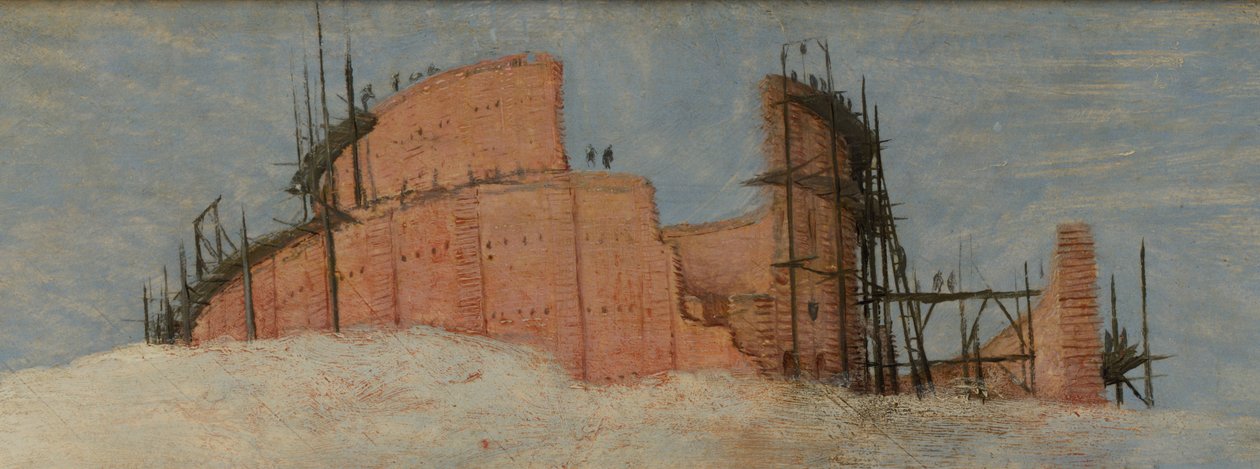 Detalle de la Gran Torre de Babel en Viena de Pieter Brueghel the Elder
