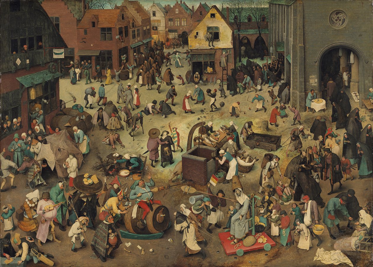 Alemán: Kampf zwischen Fasching und Fasten La lucha entre el Carnaval y la Cuaresma de Pieter Brueghel the Elder