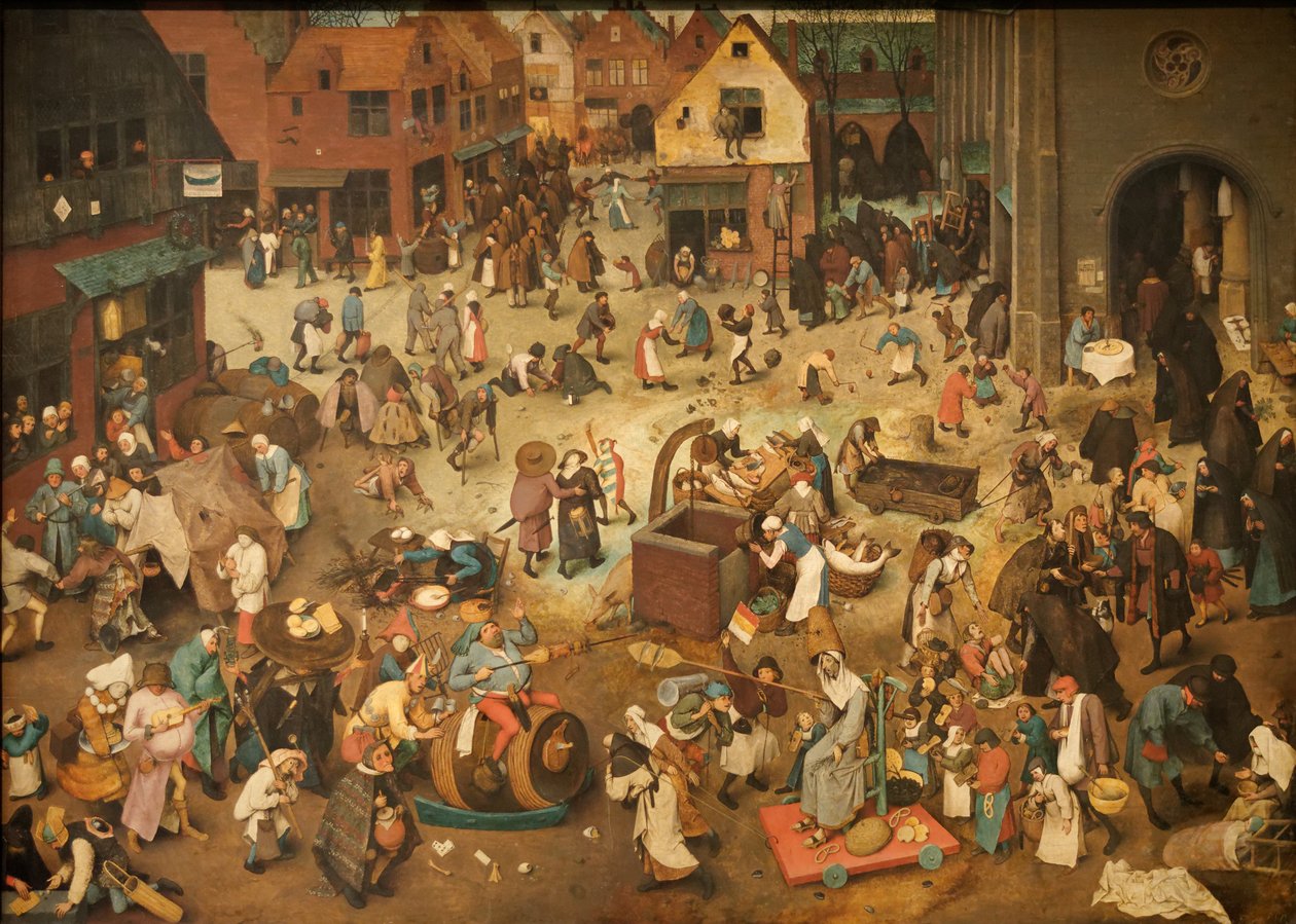Alemán: Kampf zwischen Fasching und Fasten La lucha entre el Carnaval y la Cuaresma de Pieter Brueghel the Elder
