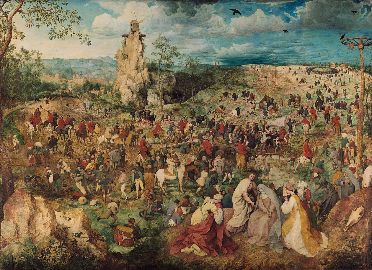 Alemán: Kreuztragung Christi La Procesión del Calvario de Pieter Brueghel the Elder